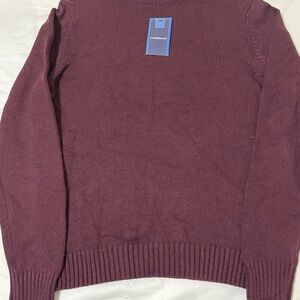 Croft & Barrow Men's Burgundy Crewneck Sweater Size Medium New with Tags